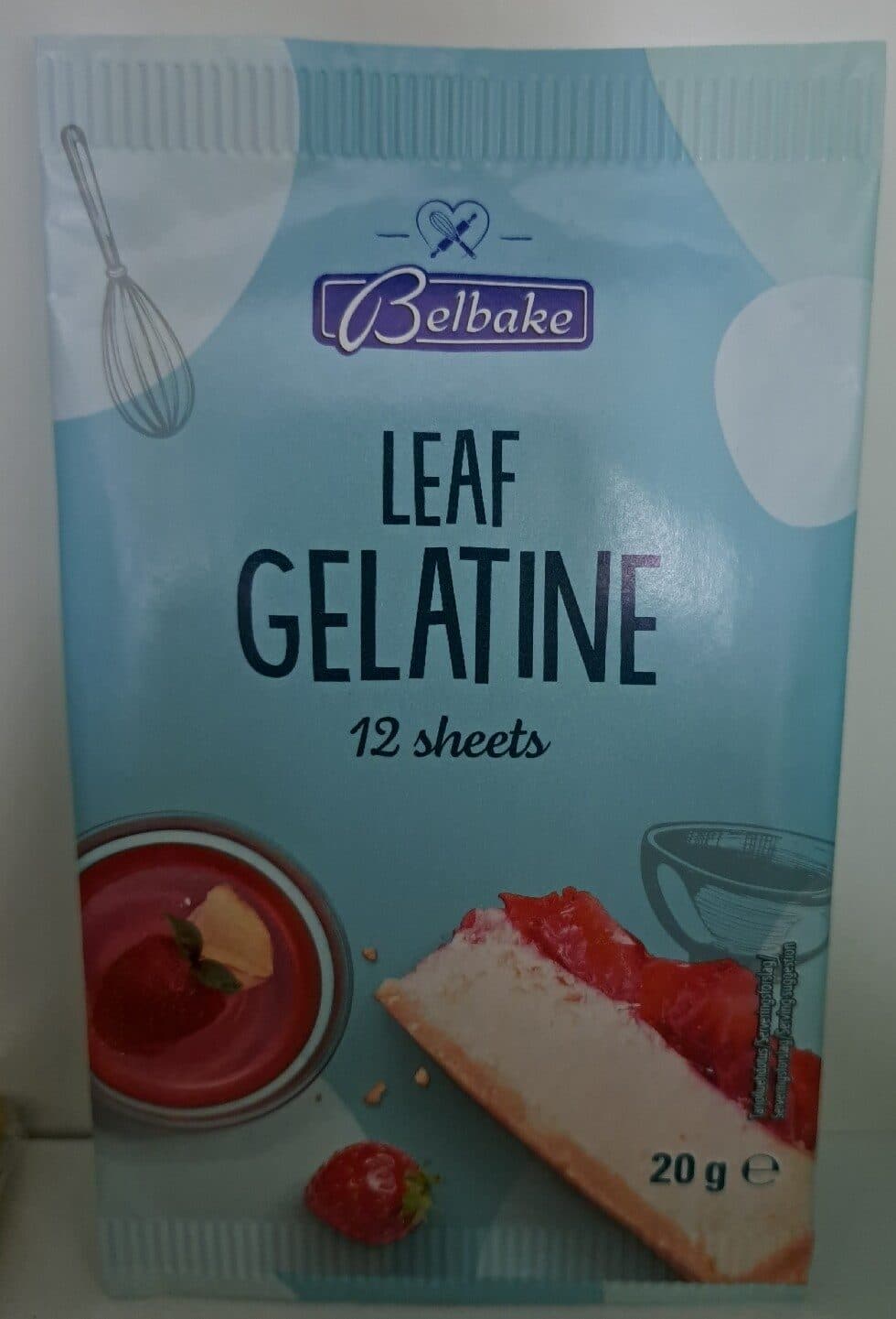 Belbake Leaf Gelatine packshot