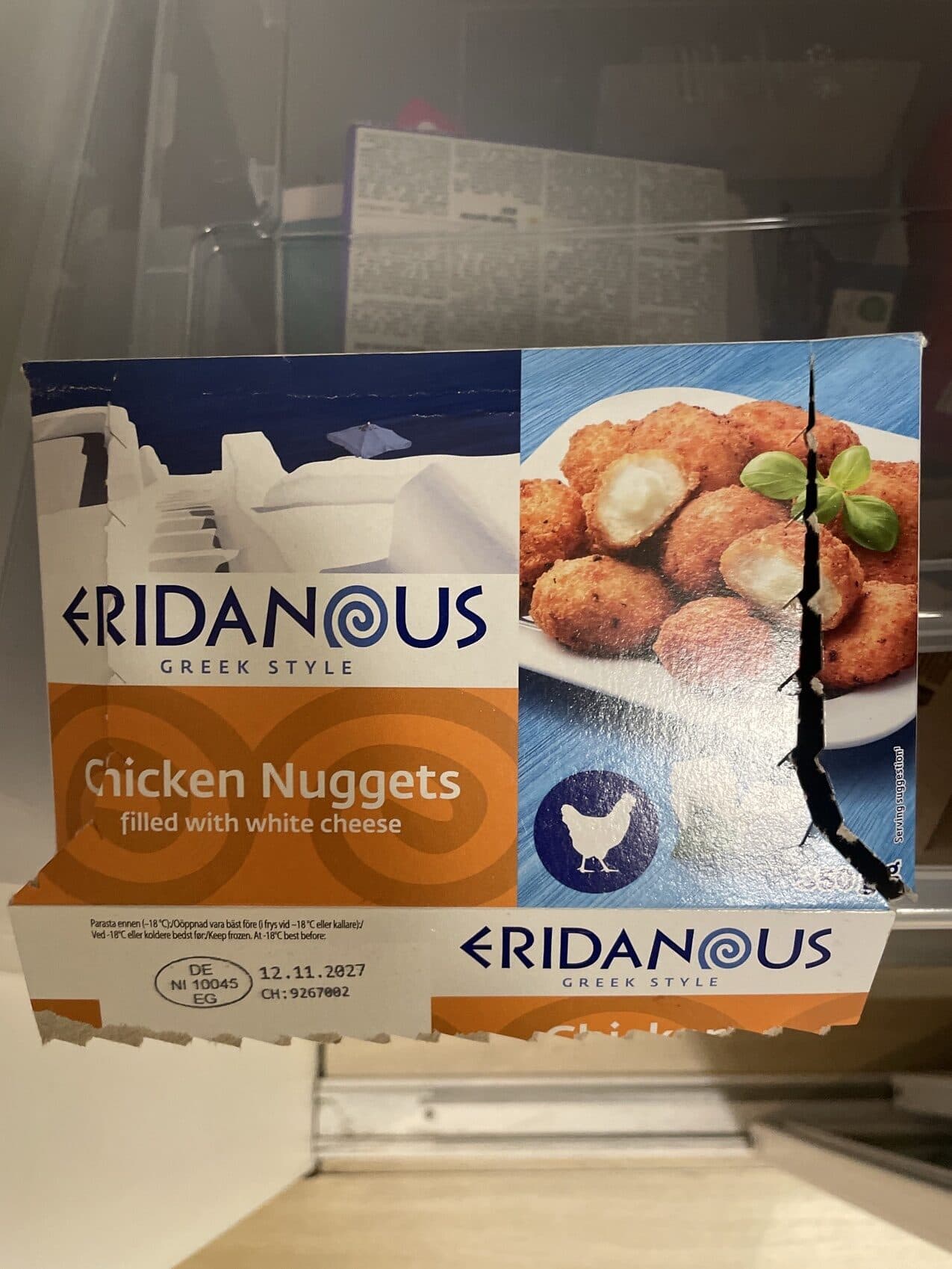 Eridanous Chicken Nuggets With White Cheese packshot