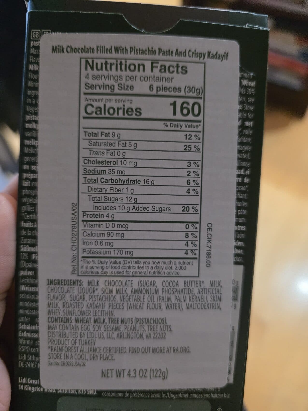 J.D. Gross Dubai chocolate packshot
