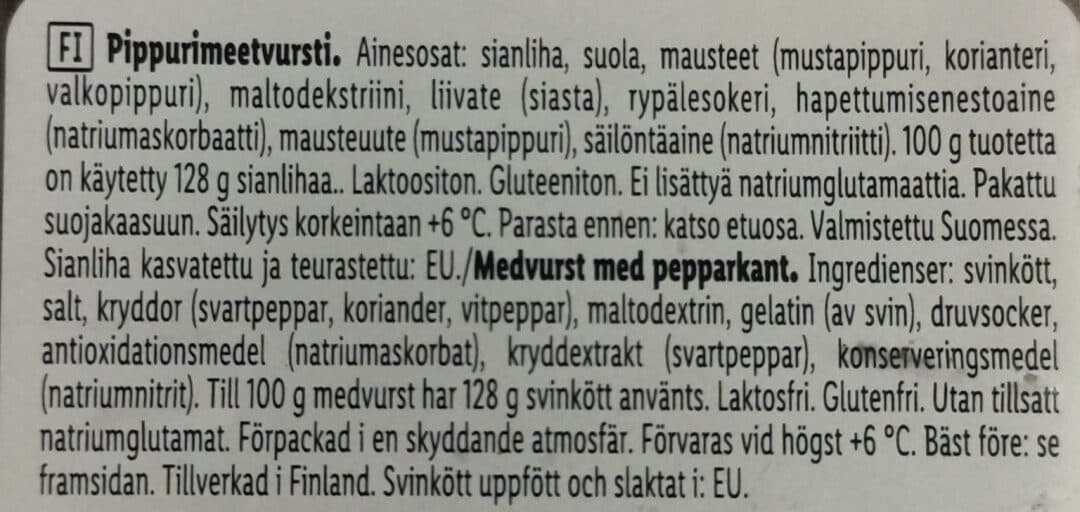 Dulano Pippurimeetvursti packshot