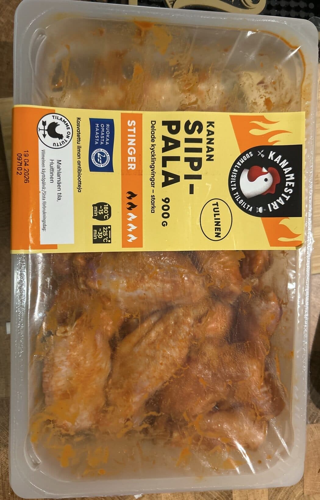 Kanamestari Kanan Siipipala (900g) packshot