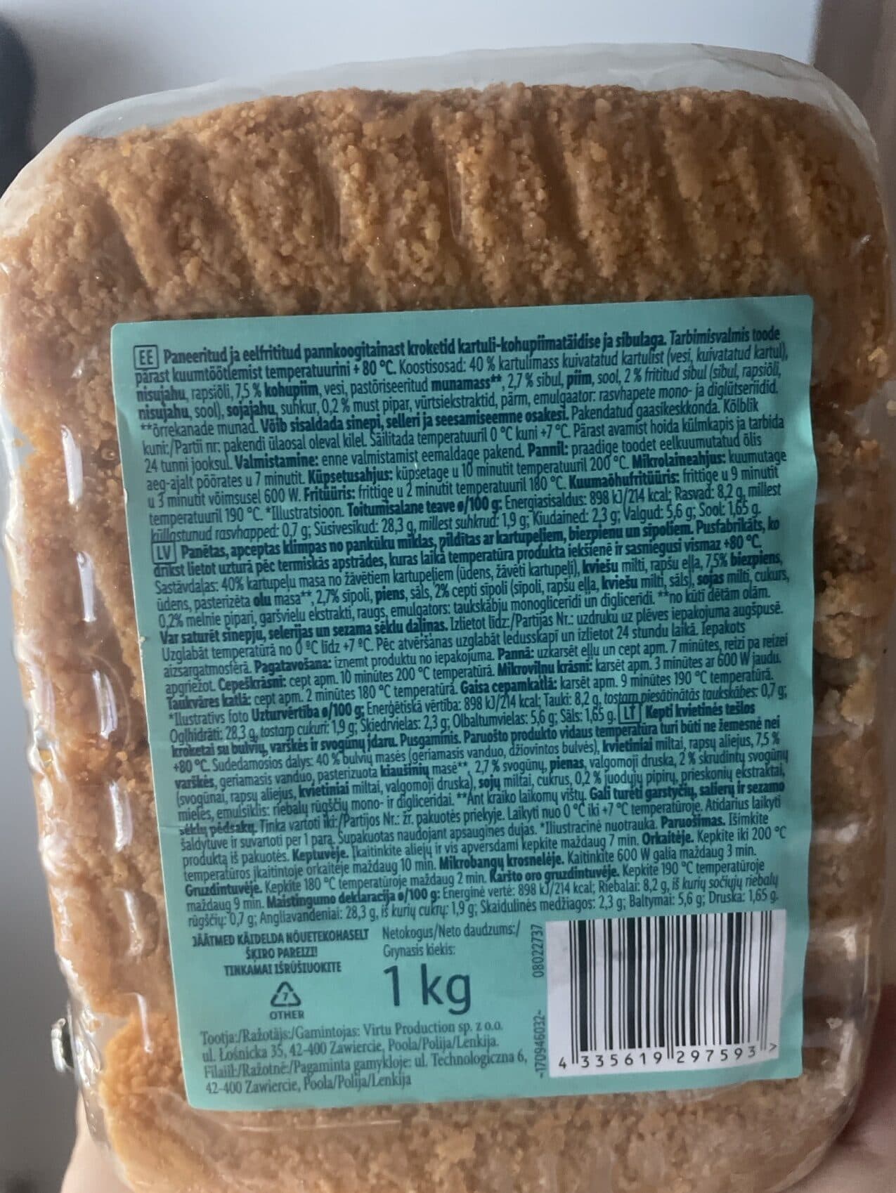 Food Festival Croquettes With Potato & Quark Filling packshot