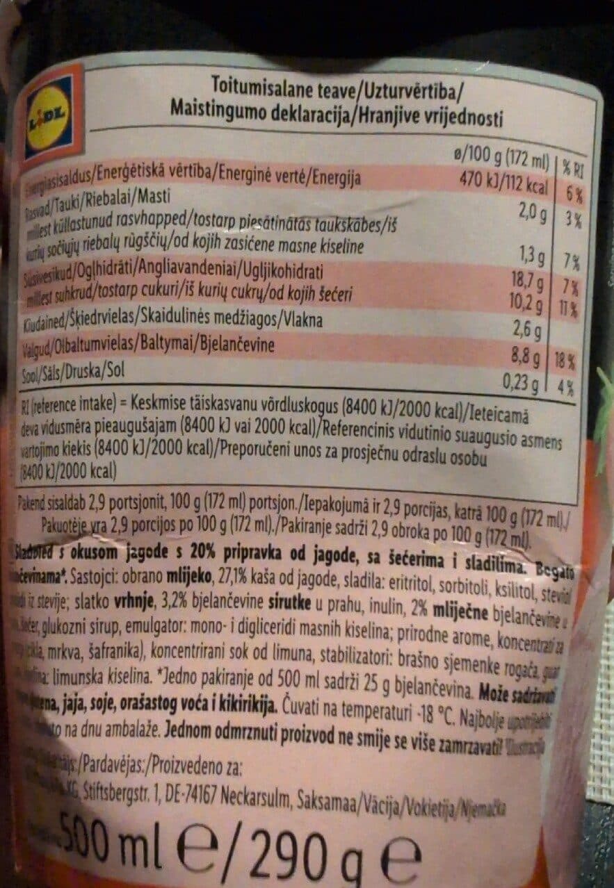 Gelatelli High Protein Strawberry Ice Cream packshot