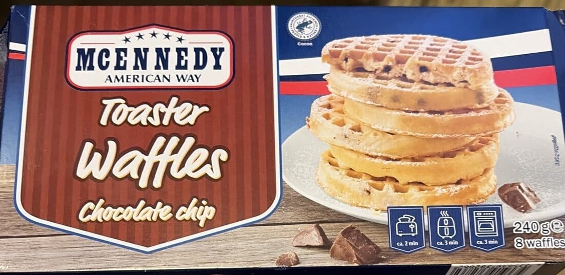 Mcennedy Toaster Waffles Chocolate chips packshot