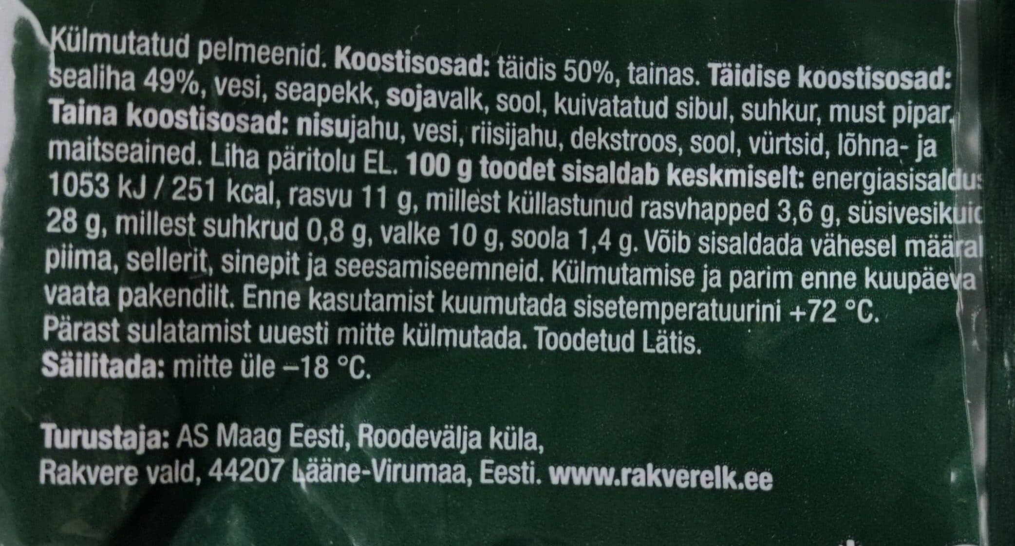 Rakvere Pelmeni packshot
