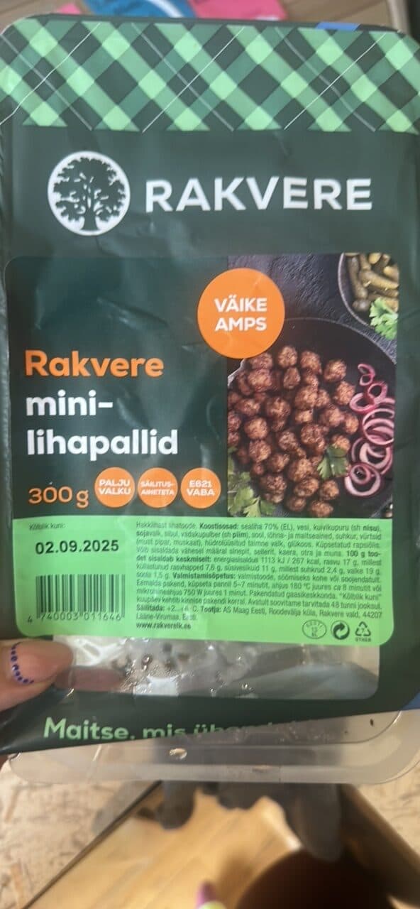 Rakvere mini-lihapallid packshot