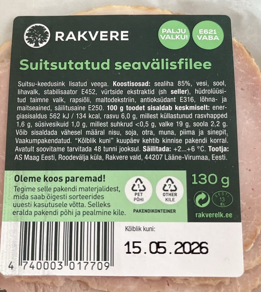 Rakvere Suitsutatud Sea Välisfilee packshot