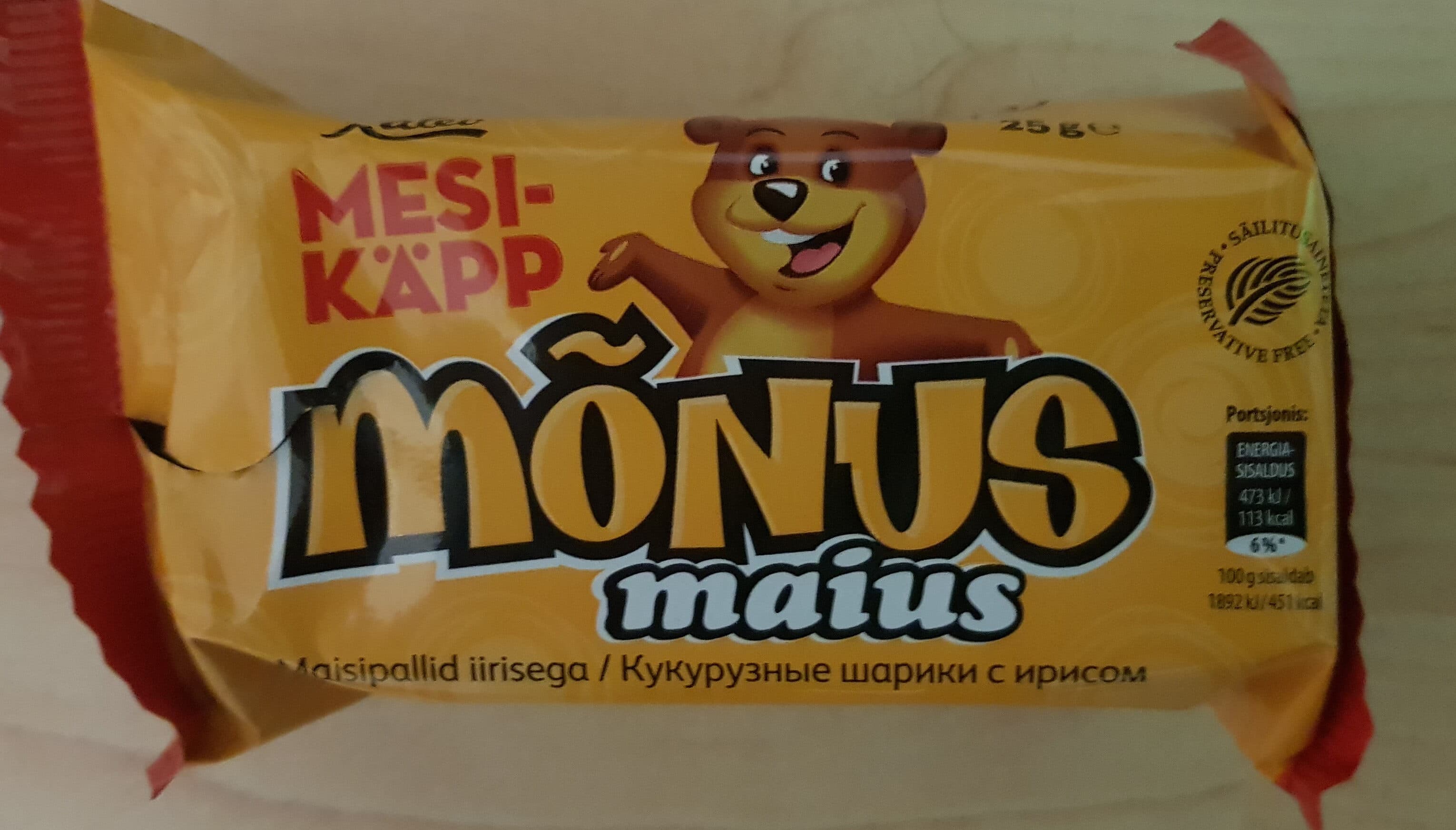 Kalev Mesikäpp Mõnus maius packshot