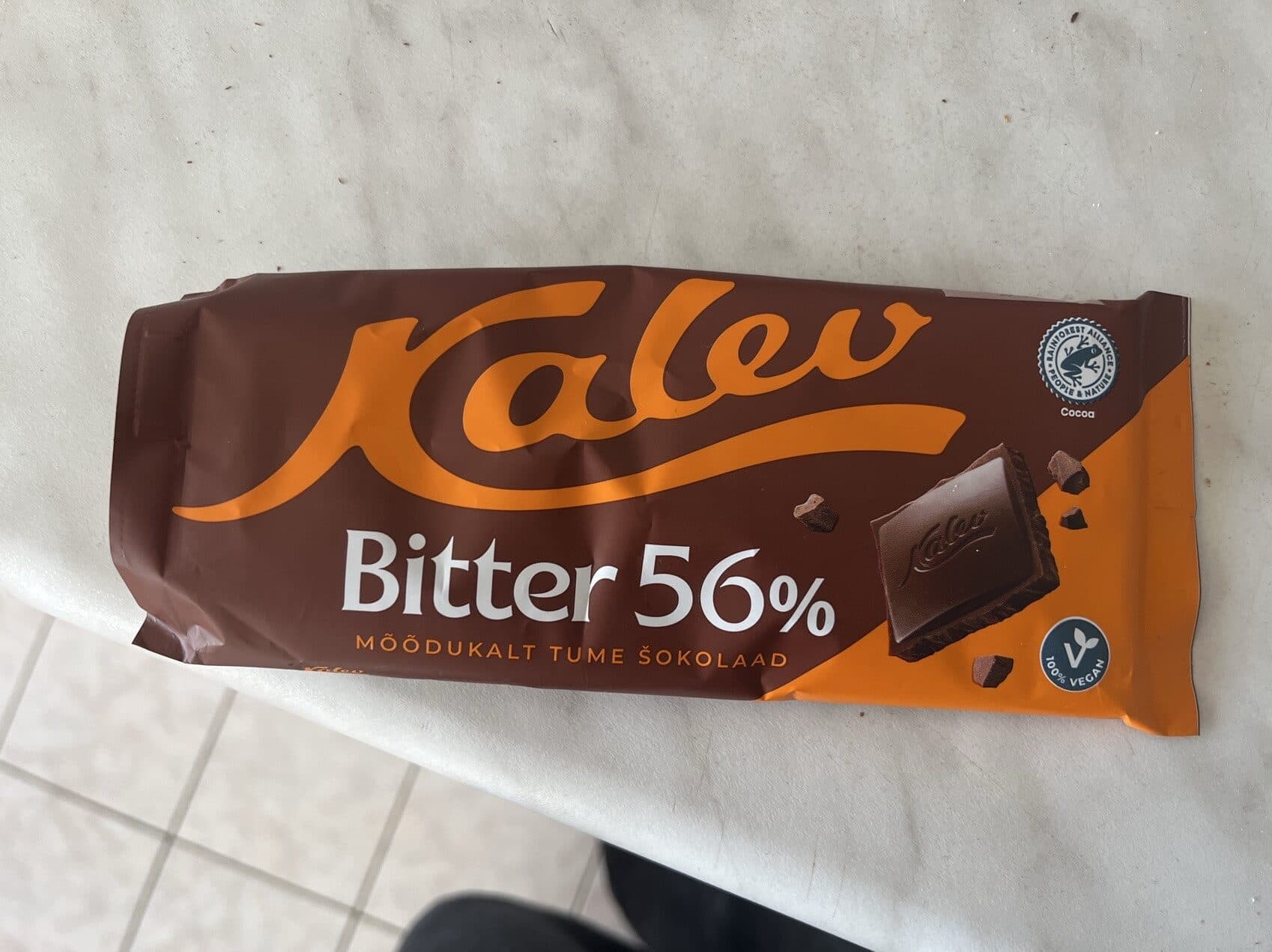 Kalev Bitter 56% Šokolaad packshot