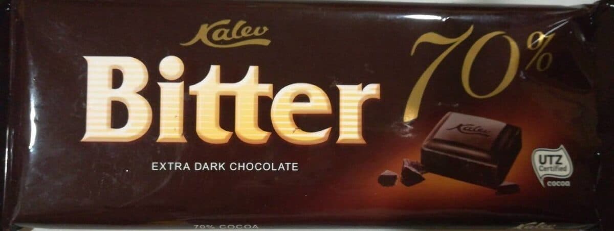 Bitter - Extra dark chocolate packshot