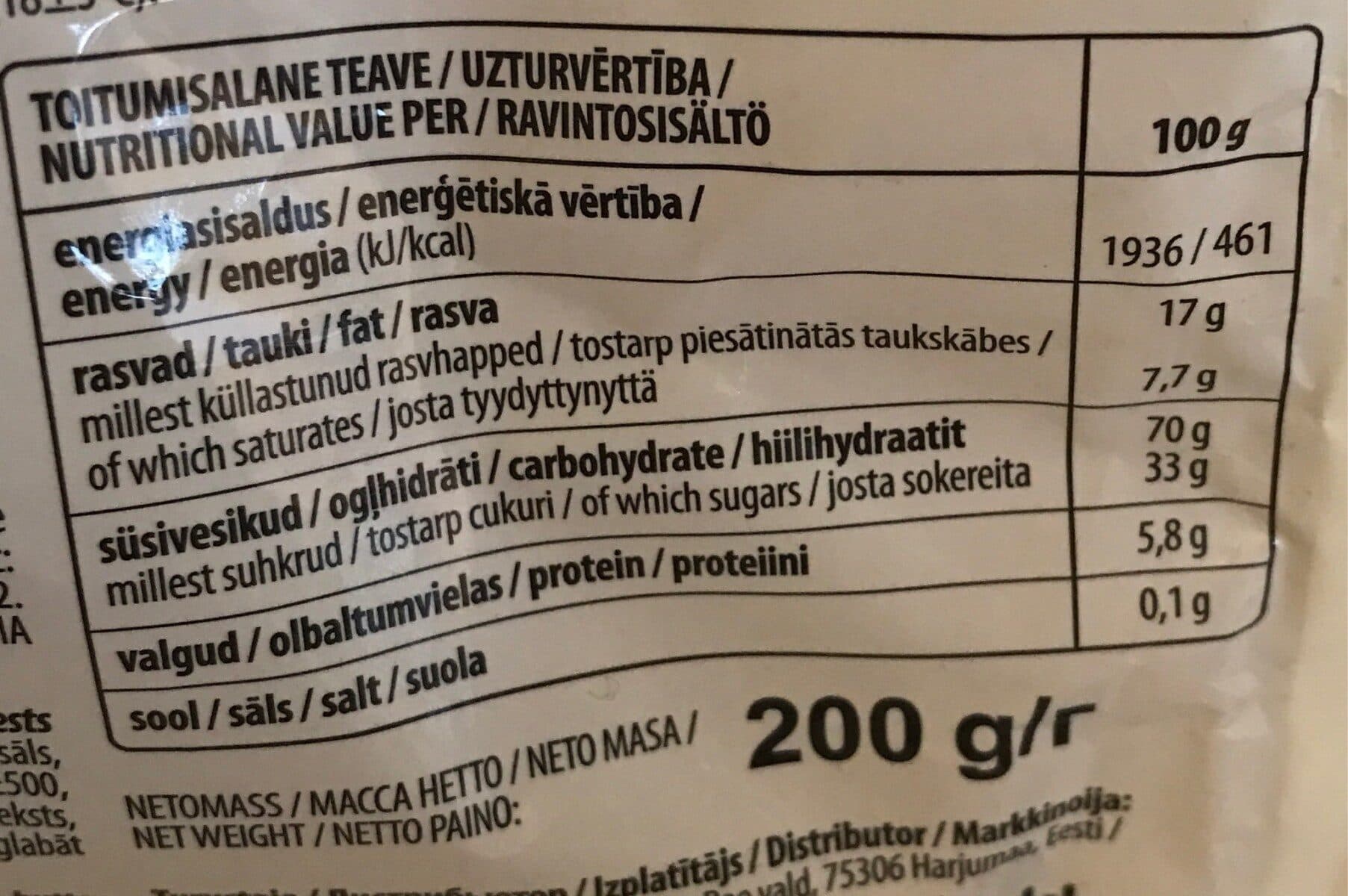 Open Food Facts Krõnedad packshot