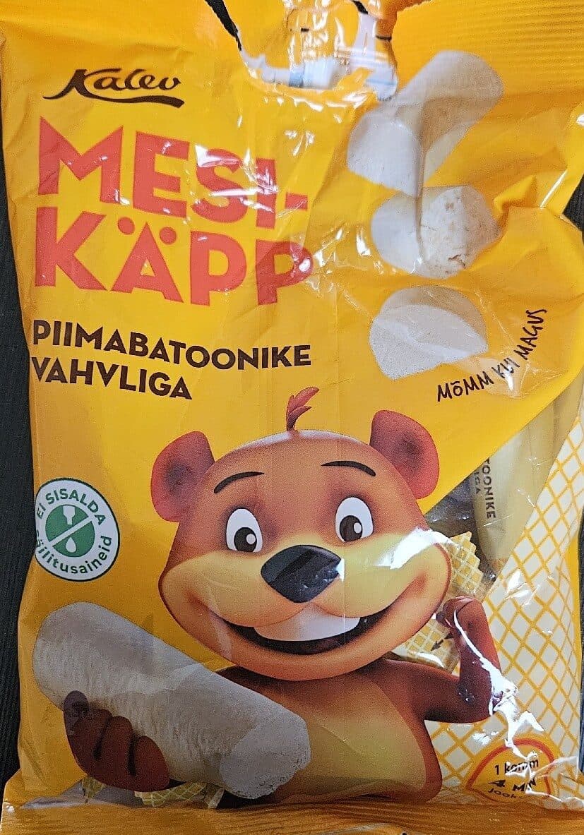 Mesikäpp Piimabatoonike Vahvliga packshot