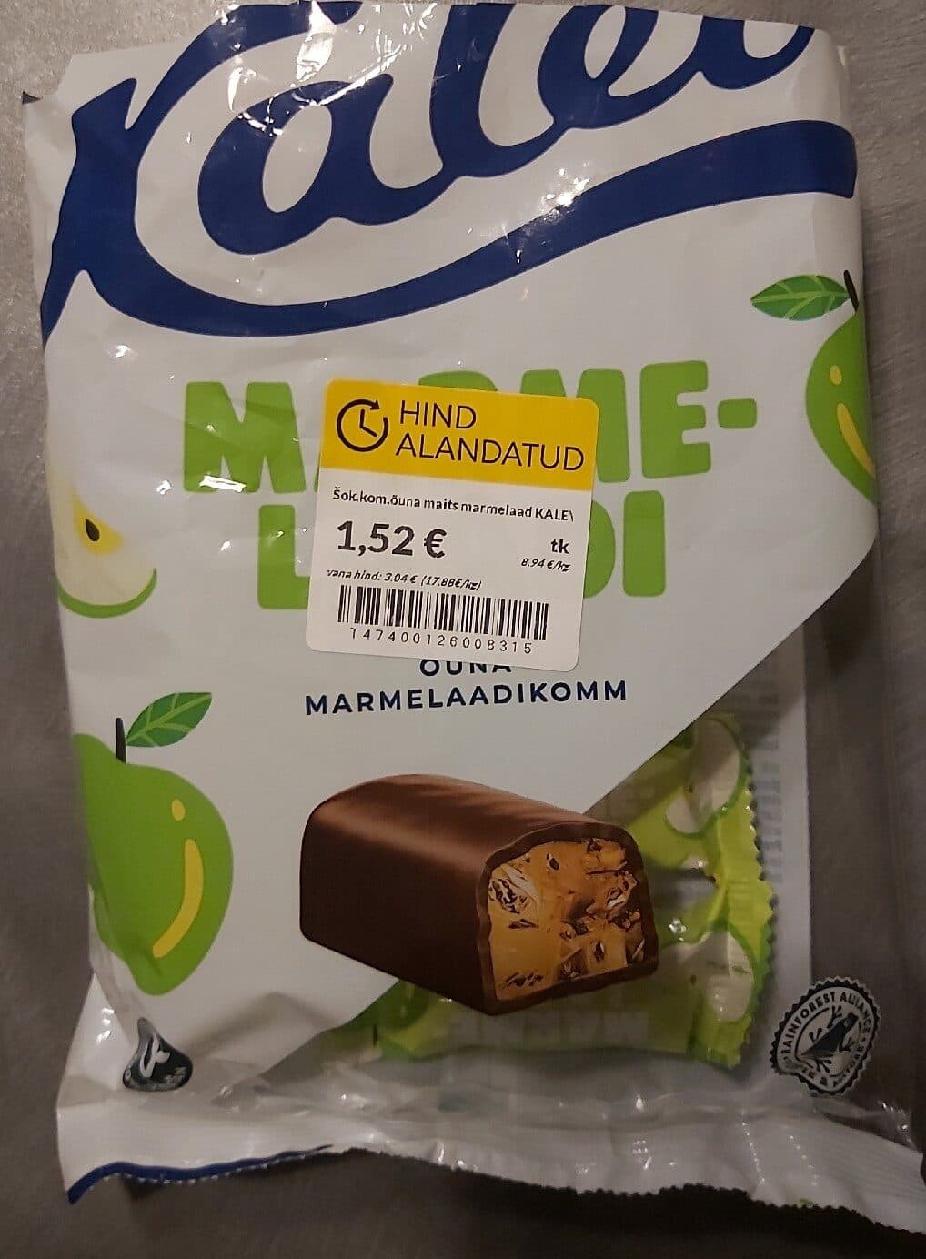 Kalev Õuna Marmelaadikommid packshot