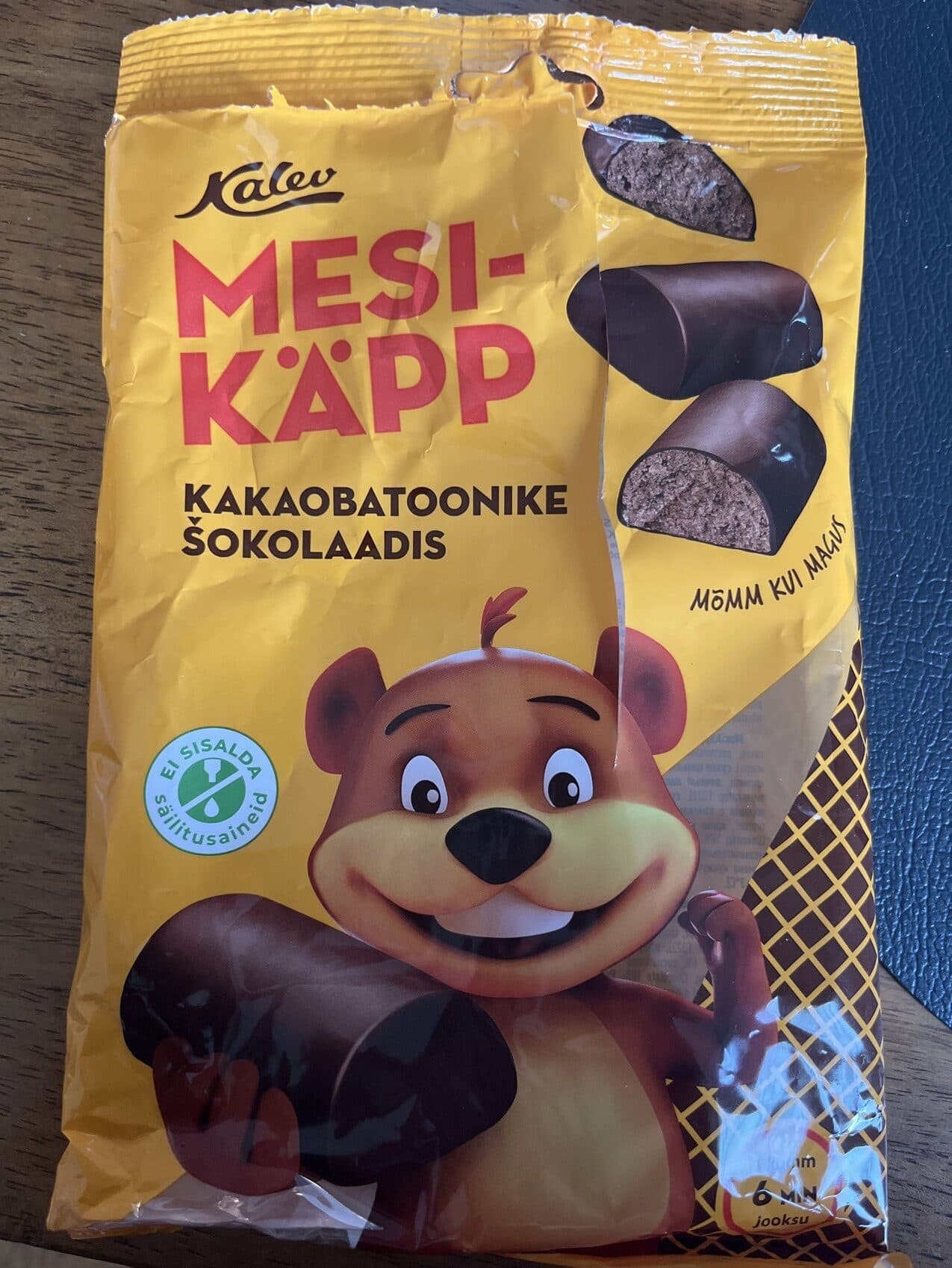 Kalev Mesikäpp Kakaobatoonike Šokolaadis packshot