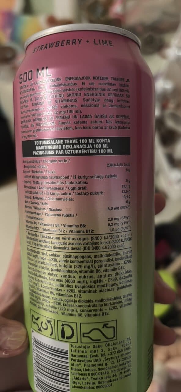 Battery Battery Remix Strawberry + Lime packshot