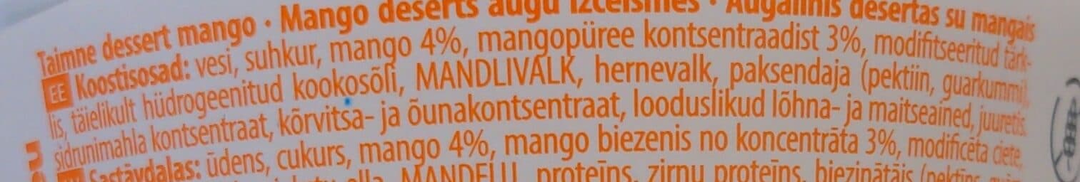 deary Plant-based mango dessert ygrt packshot