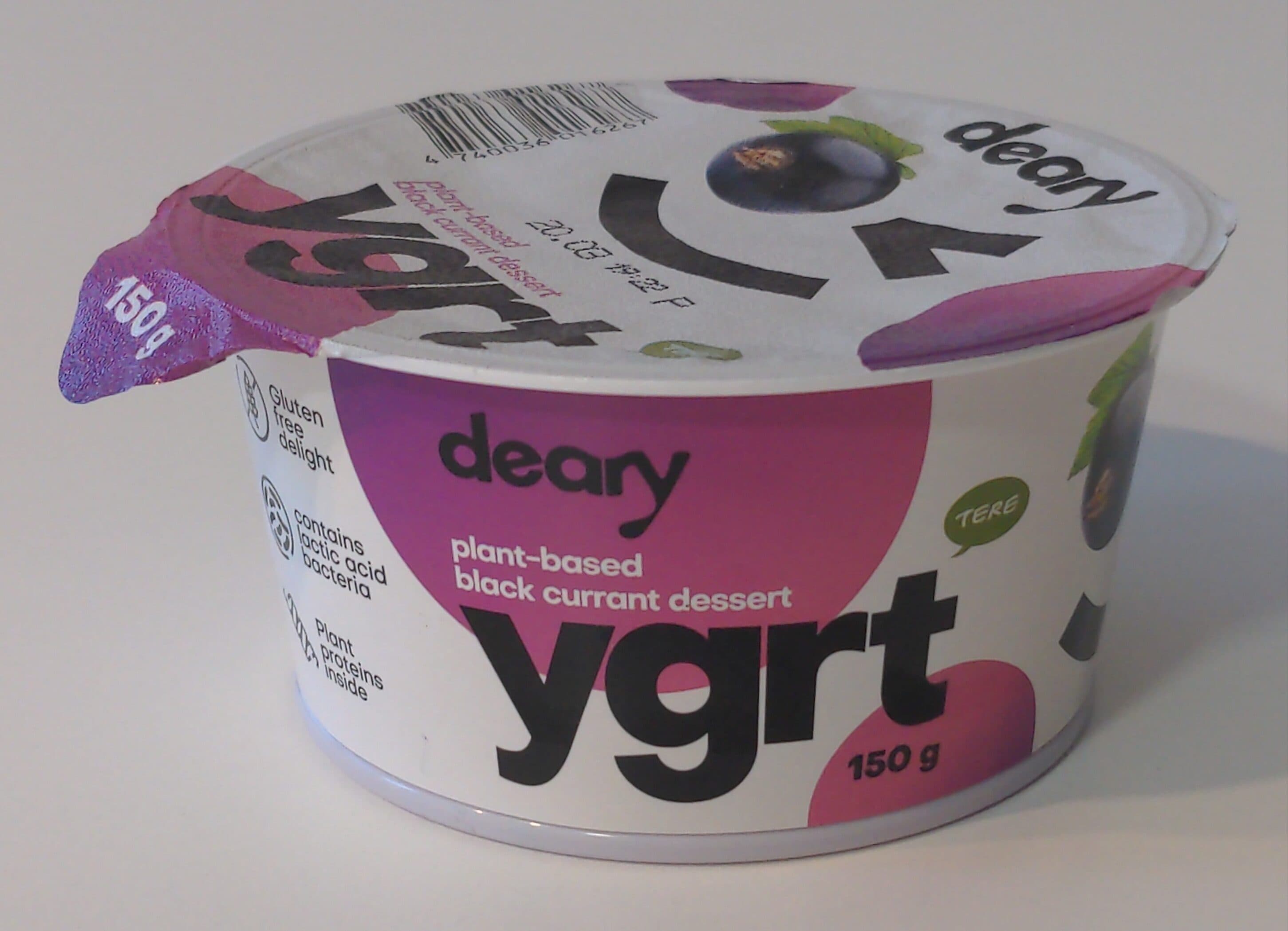 Deary Plant-based blackcurrant ygrt packshot