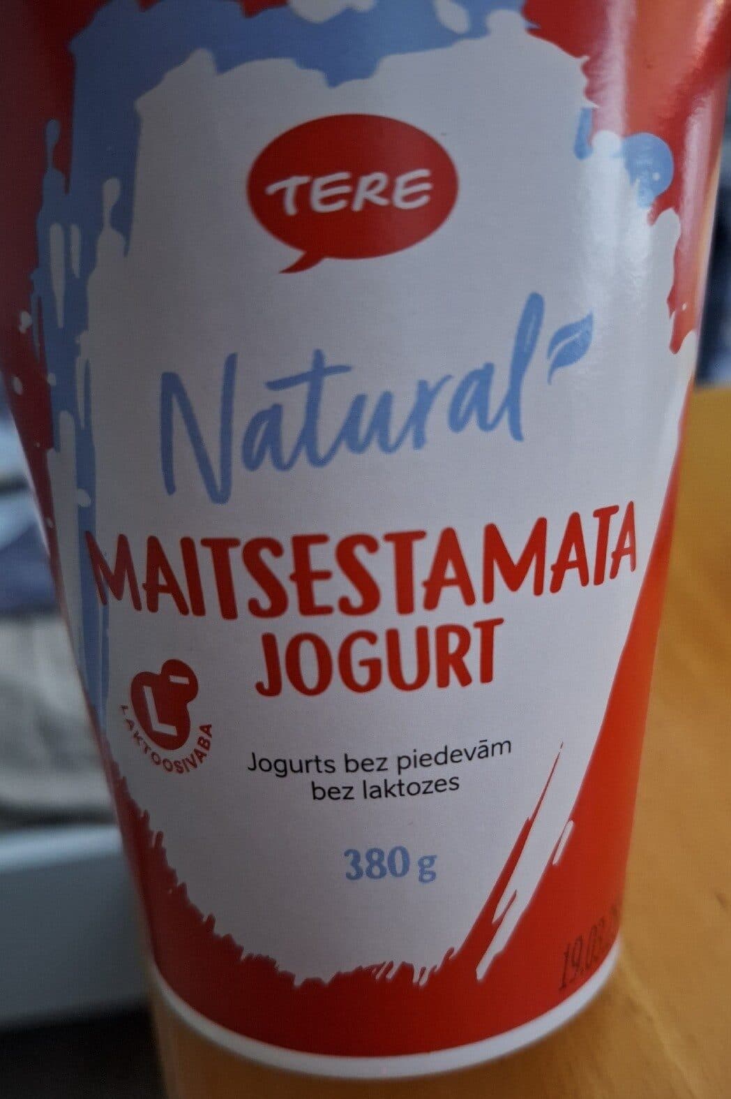 TERE Maitsestamata jogurt packshot