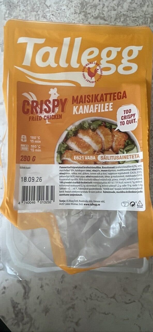 Tallegg Crispy Fried Chicken packshot