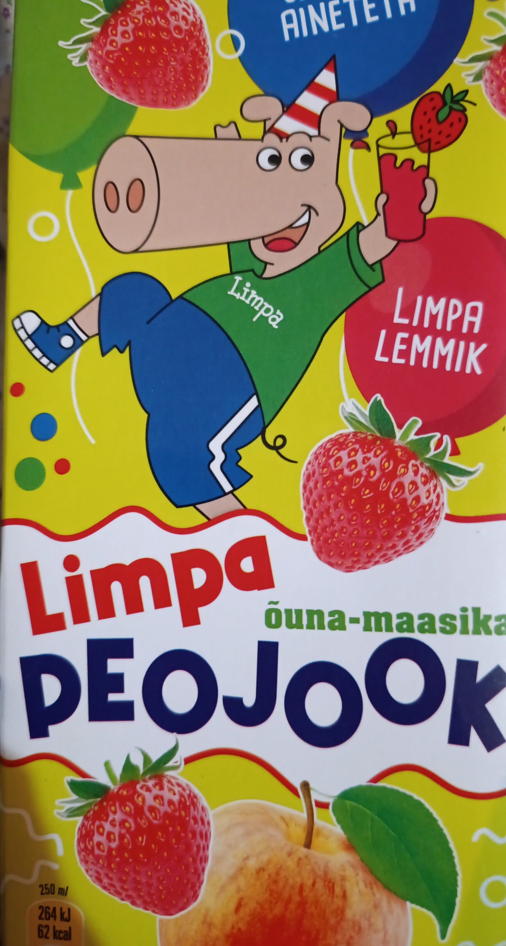Limpa Õuna-maasikamahlajook packshot