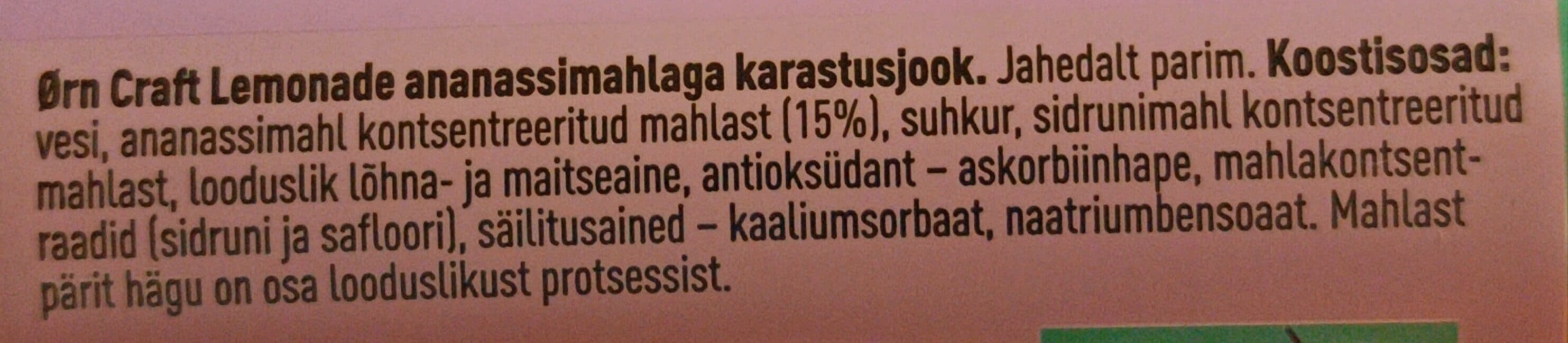 Ørn Craft Pineapple Lemonade packshot
