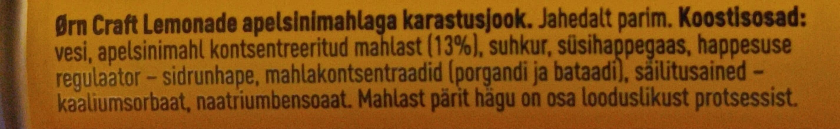 Ørn Craft Orange Lemonade packshot