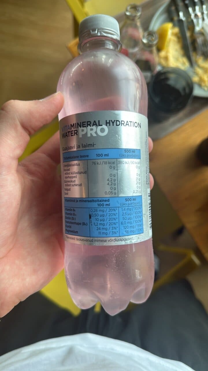 Vitamineral Hydration Water Pro Guajaavi ja laimi packshot