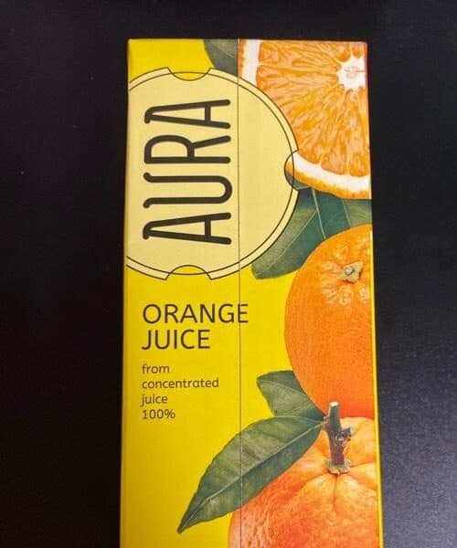 Aura Orange juice packshot