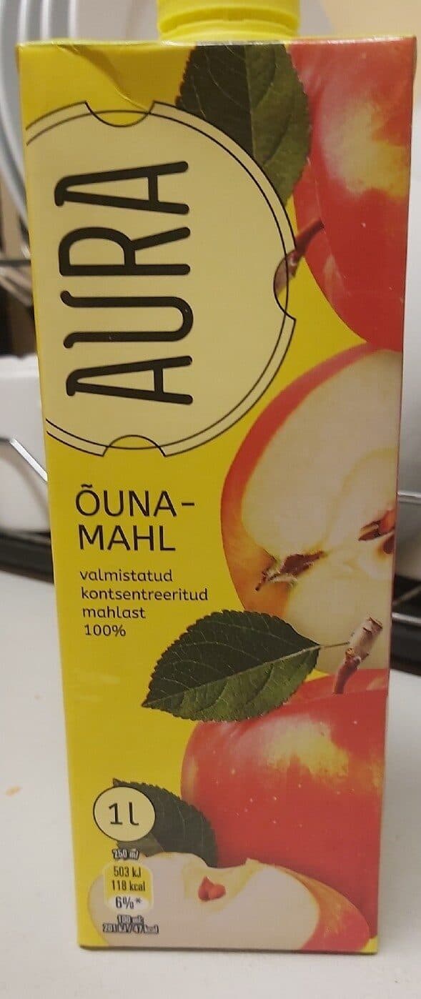 Aura Õunamahl packshot