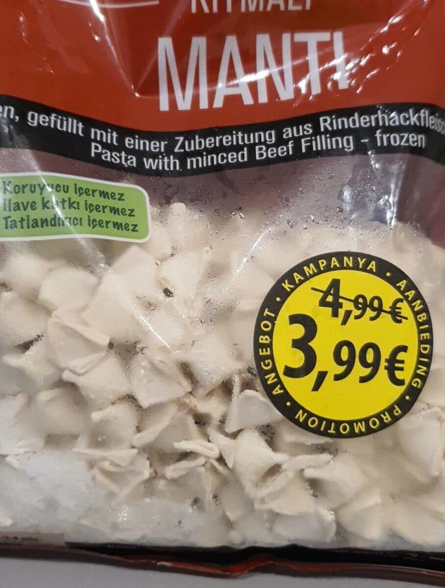 Kiymali manti packshot