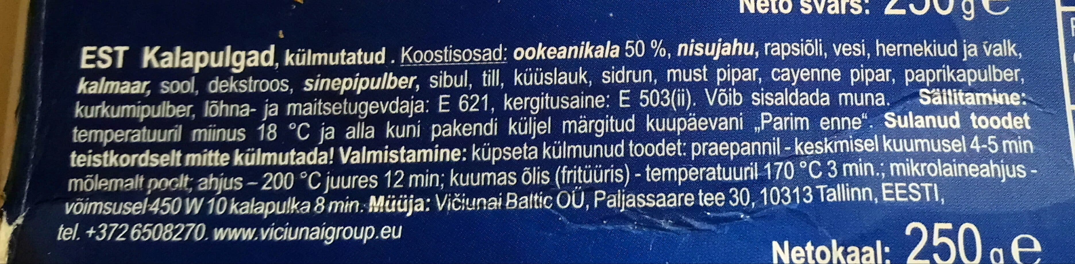 Esva Kalapulgad, külmutatud packshot