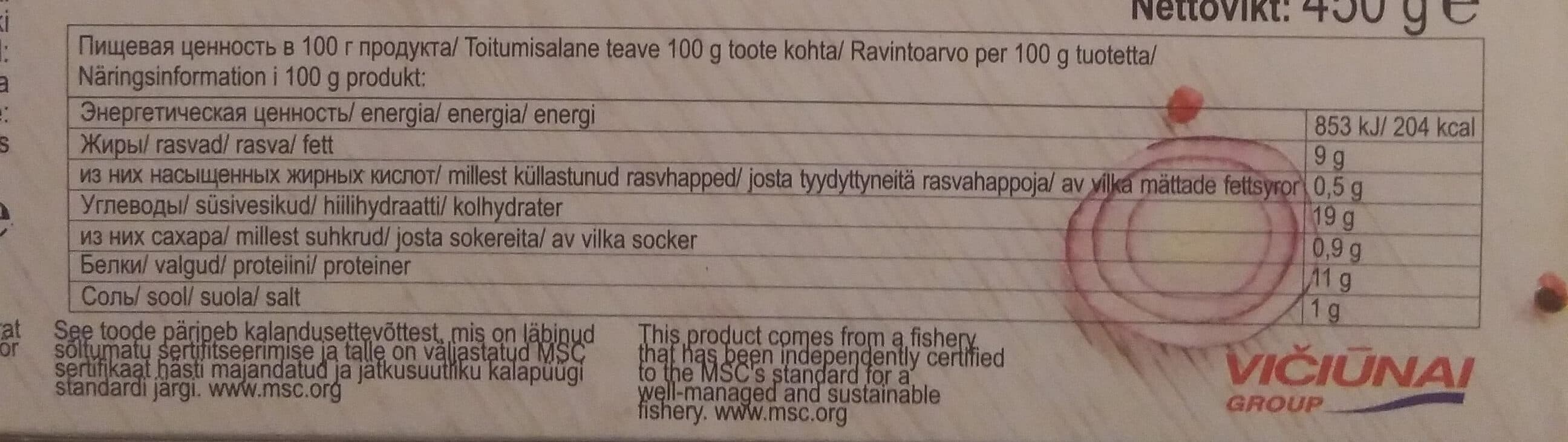 Viči Classic Fish fingers packshot