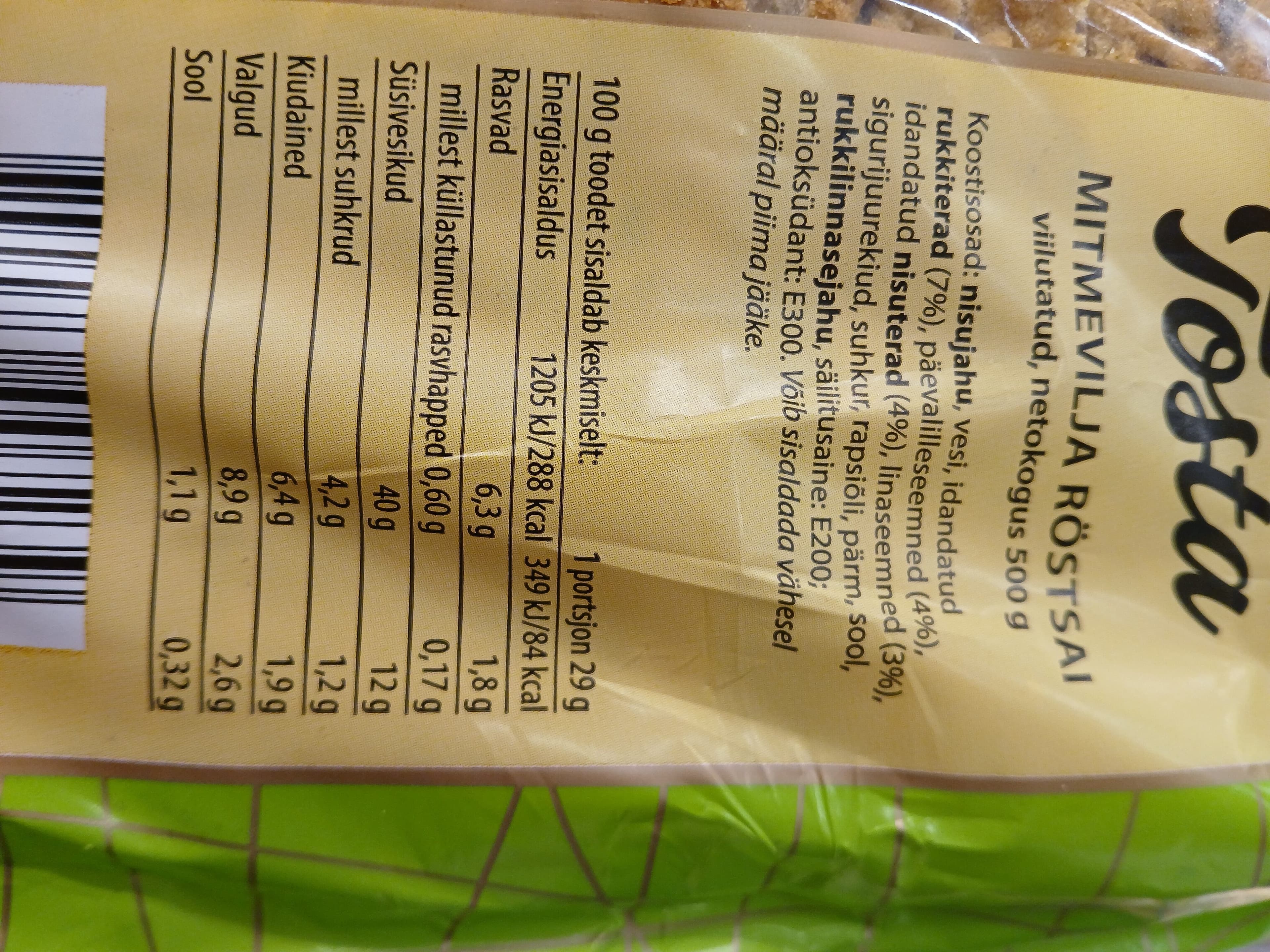 Eesti Pagar Tosta packshot