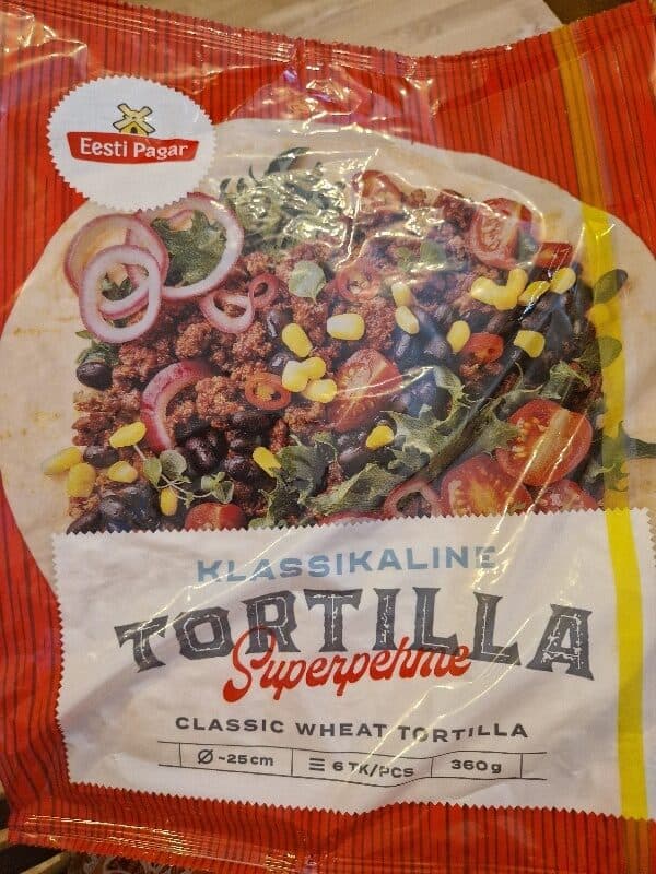 Eesti pagar Klassikaline tortilla packshot