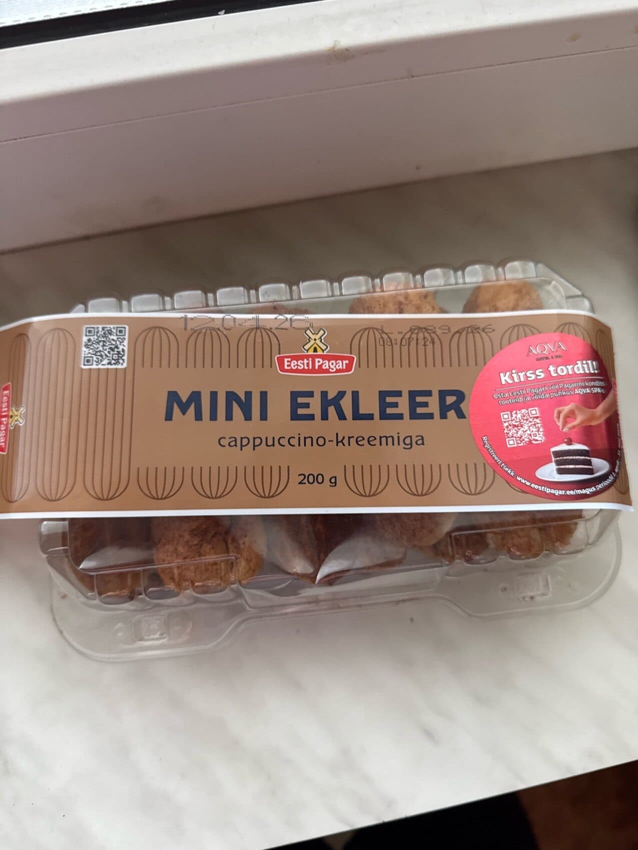 Eesti Pagar Mini Ekleer Cappuccino-kreemiga packshot