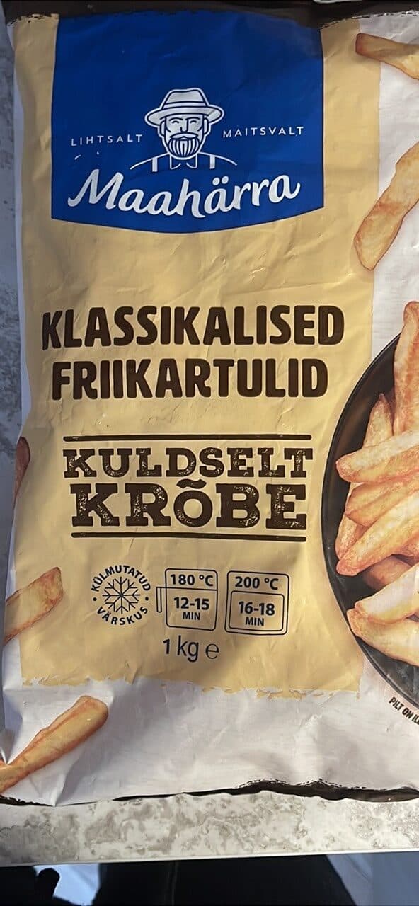 Maahärra Kuldselt Krõbe Friikartulid packshot