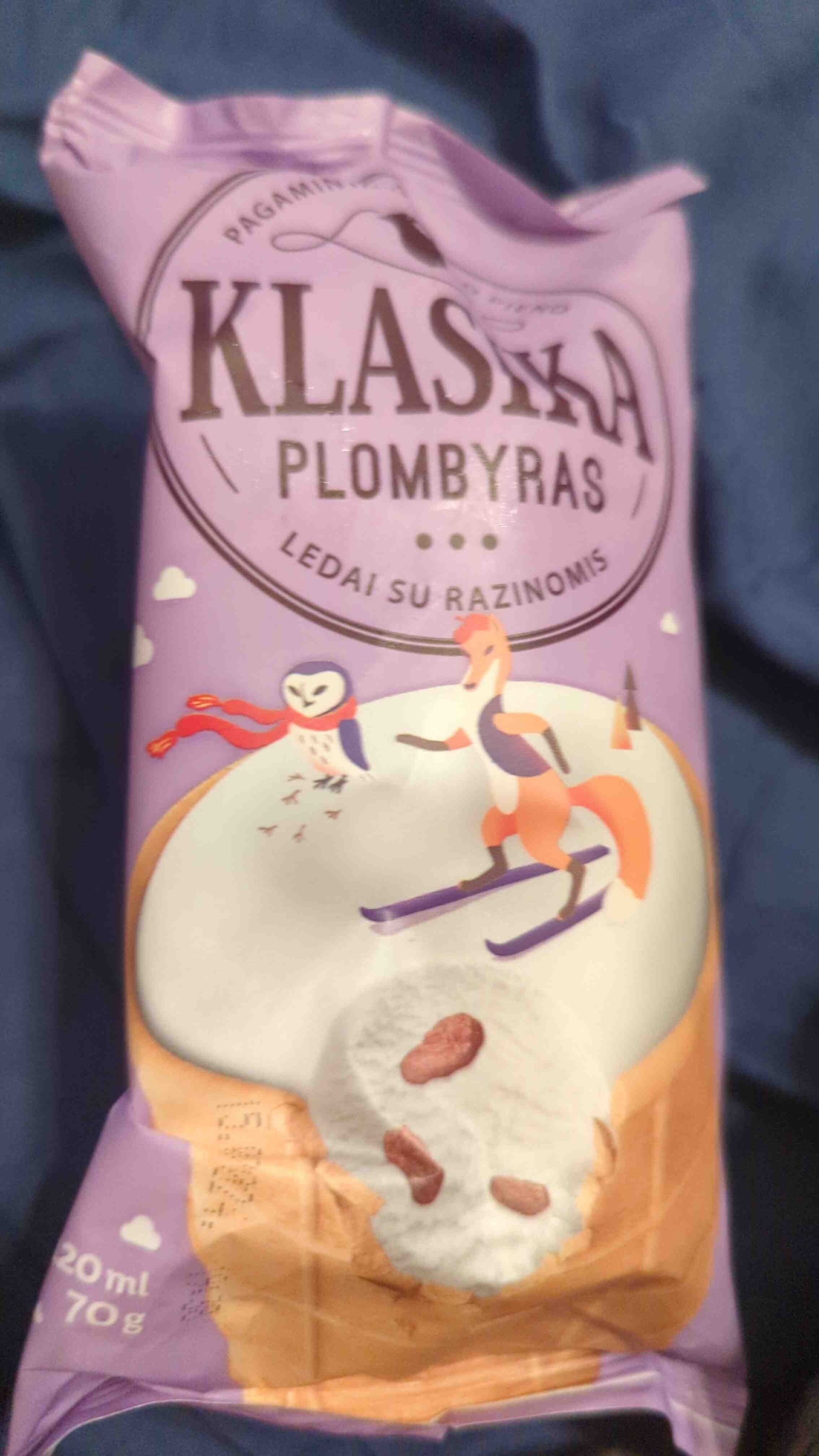 Klasika Plombyriniai Ledai su Razinomis packshot