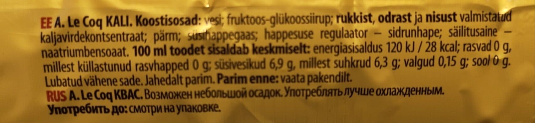 AleCoq Kvass Classic packshot