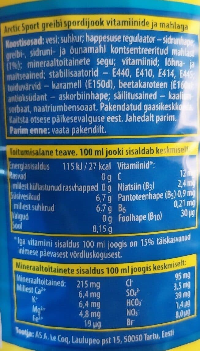 A. Le Coq Artic Sport Greip packshot