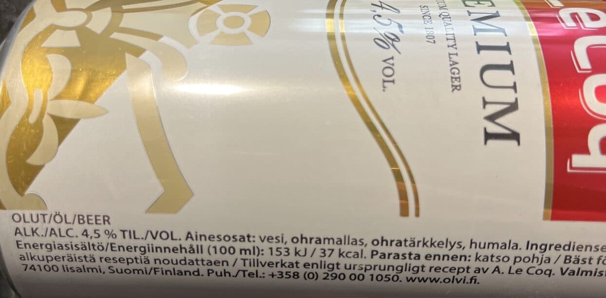 A. Le Coq Premium Quality Lager packshot