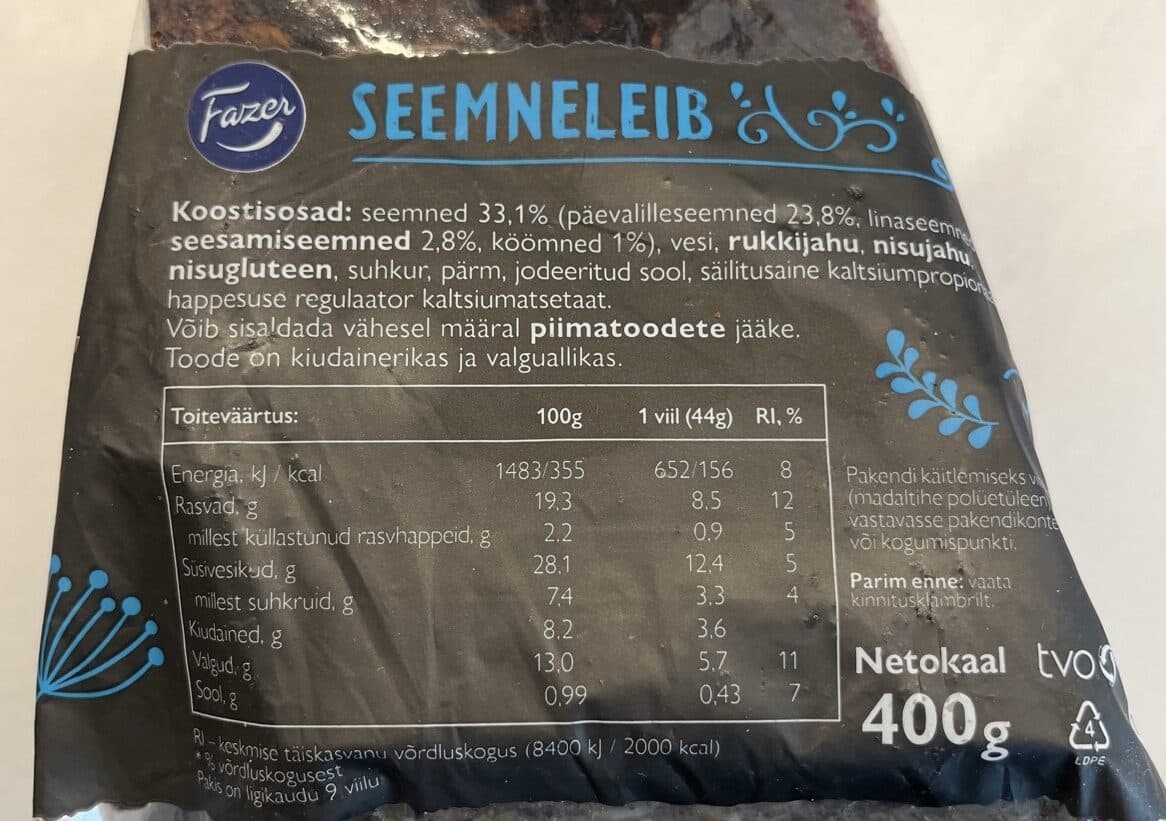 Fazer Seemneleib packshot