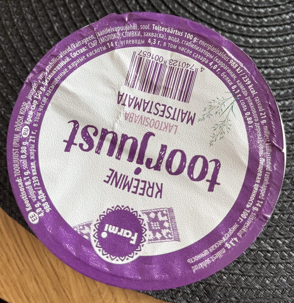 Farmi Toorjuust packshot