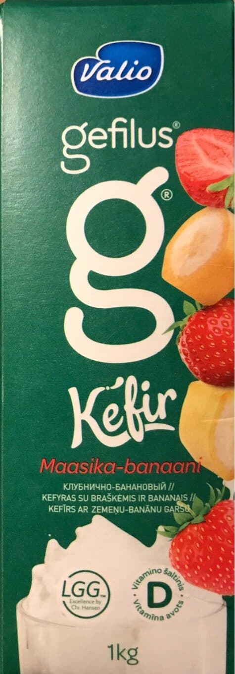 Gefilus Kéfir Maasika-banaani packshot