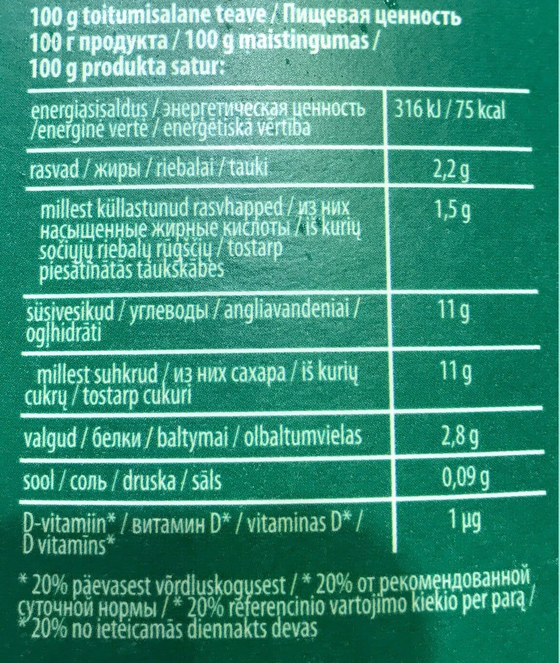 Gefilus Kéfir Maasika-banaani packshot