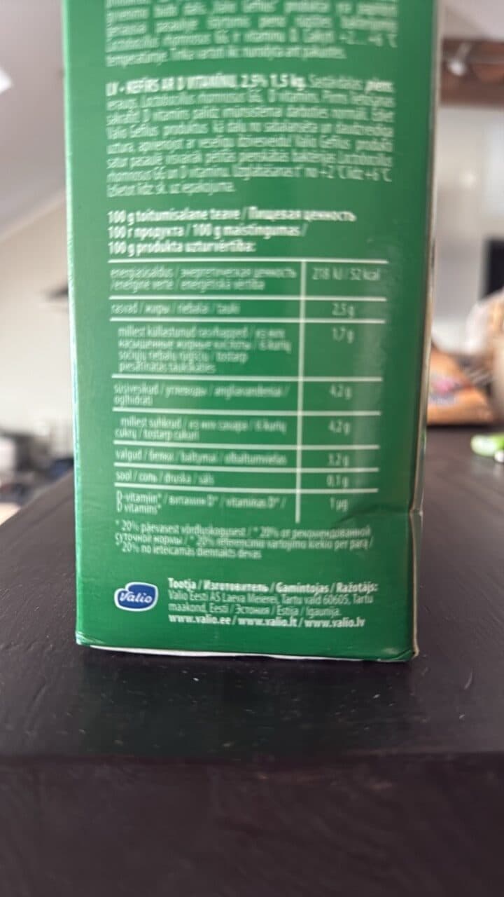Keefir Valio packshot