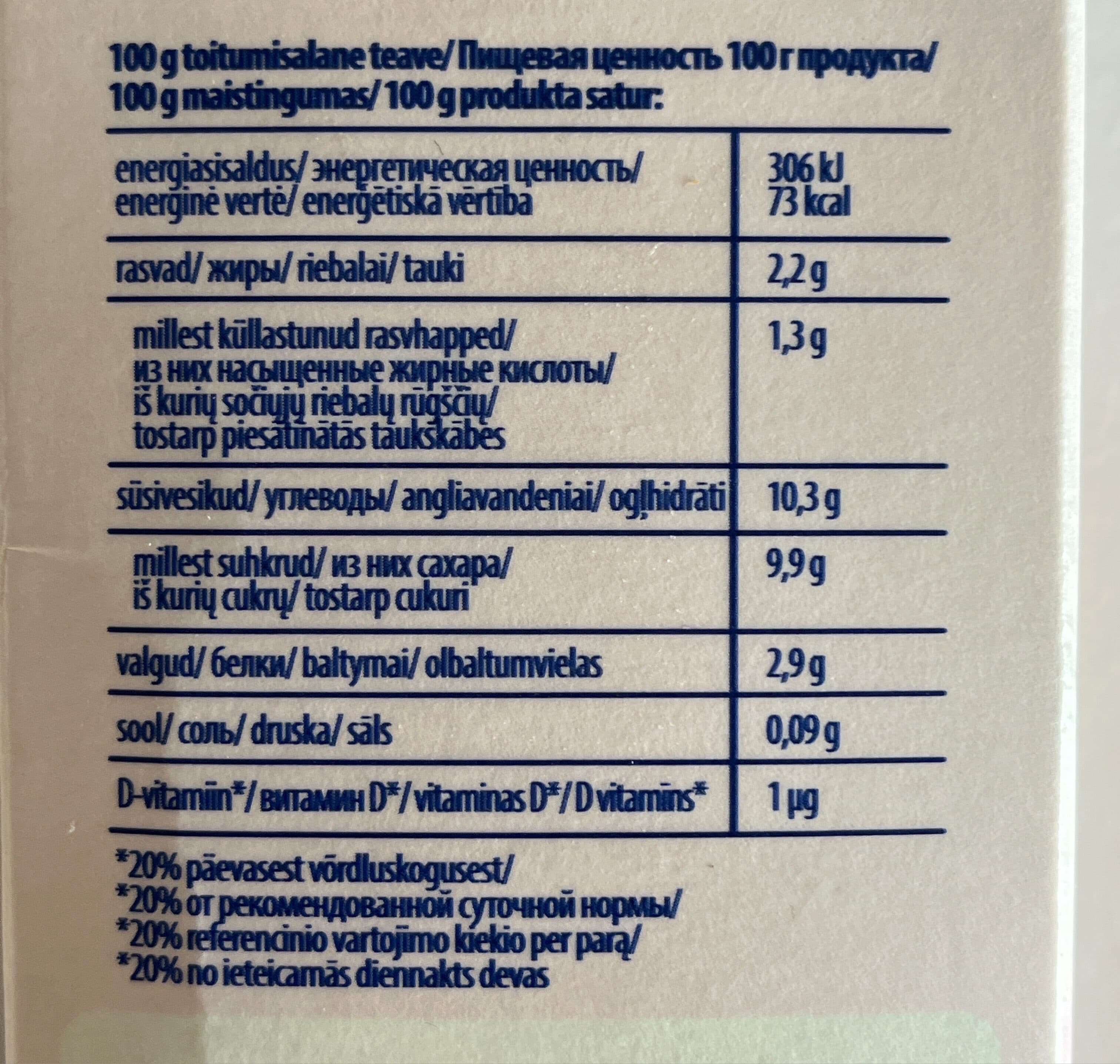alma Puuviljadest suhkrutega jogurt laktoosivaba packshot