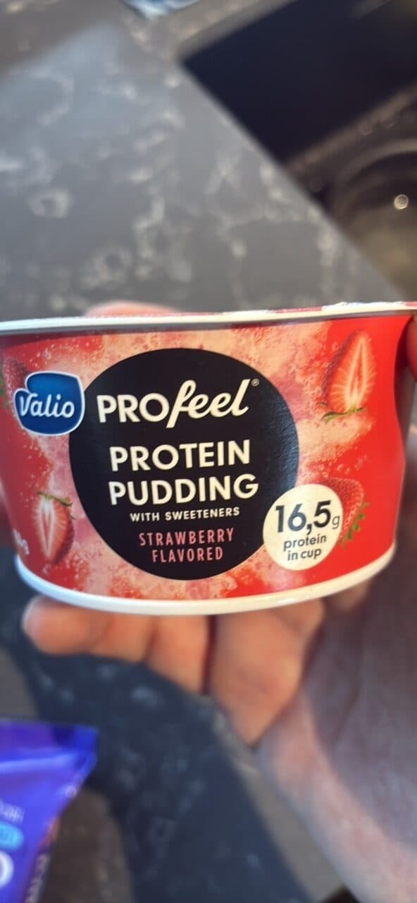 Valio Proteiinipuding Maasika Maitseline packshot