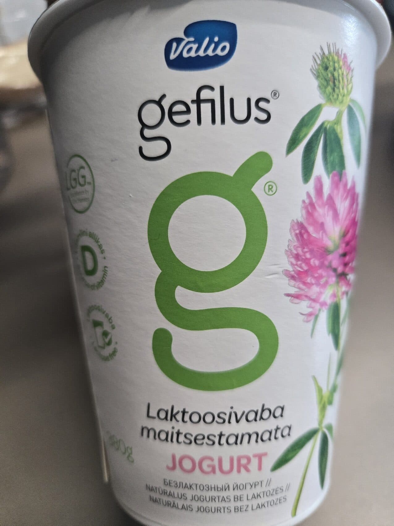 Valio Gefilus Gefilus Laktsoosivaba Maitsestamata Jogurt packshot