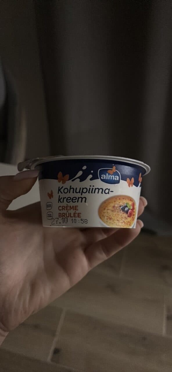 alma Crème Brûlée Kohupiimakreem packshot