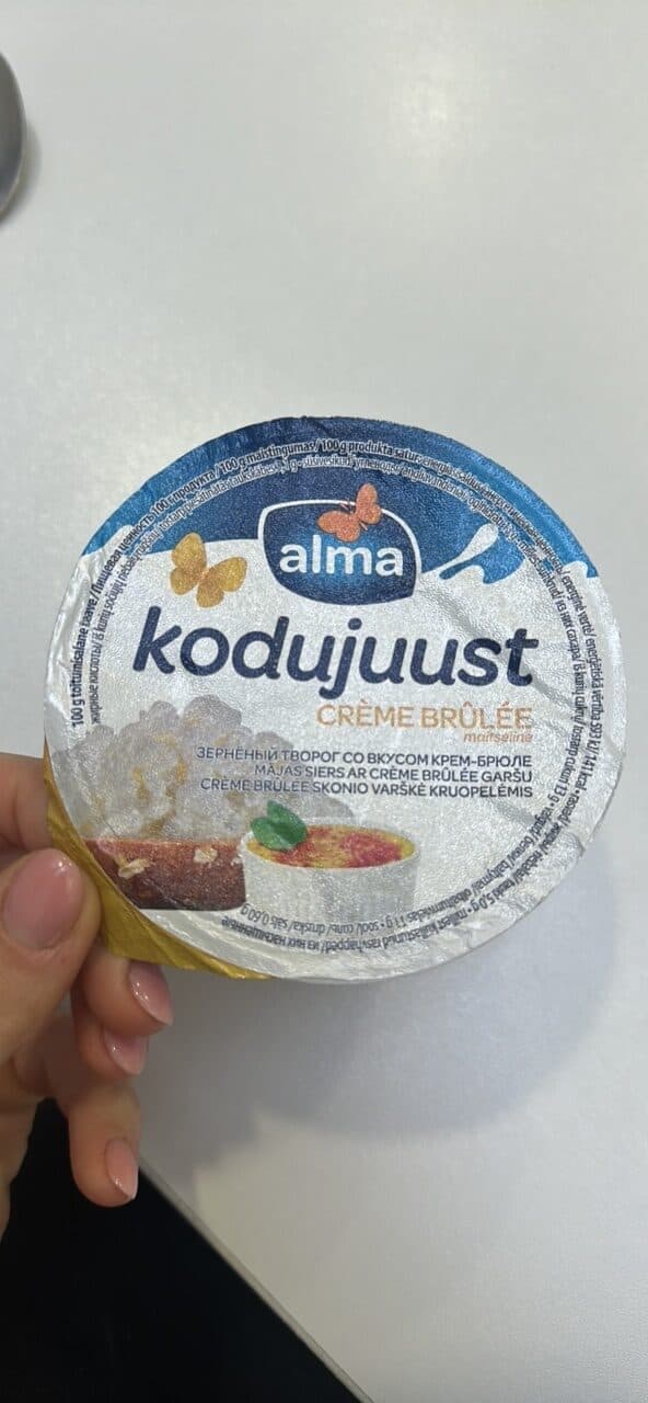 alma kodujuust CRÈME BRÛLÉE maitseline packshot